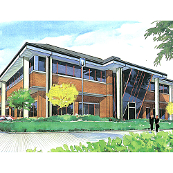 Commercial building illustration