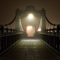 Night and foggy walk