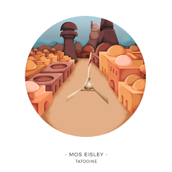 STAR WARS - Illustrated sceneries