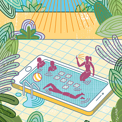 Thom Sevalrud illustrates for Nobles magazine