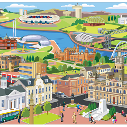 Illustrations for App for Scottish Parliament