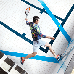 Tennis Anamorphosis