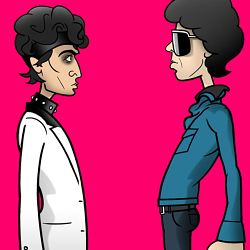 Alan Vega & Martin Rev character designs