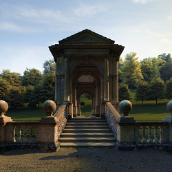 The Palladian Bridge at Prior Park (Bath UK)