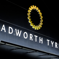 Tadworth Tyres retail brand identity