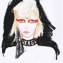 Sketches for London Fashion Week Fall 2017.