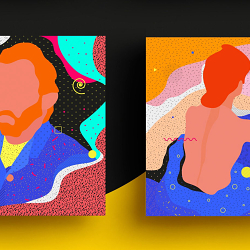 Abstract series about Famous Paintings Interpretation