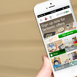 Mobile Web Design for Photobox