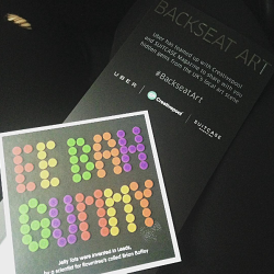 Uber #BackseatArt