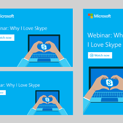 Web Banner Ad for Skype Webinar