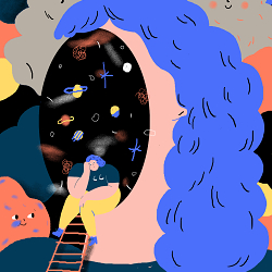 Illustration for Ramona Magazine for Girls