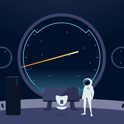 A Spacefaring Motion Graphic