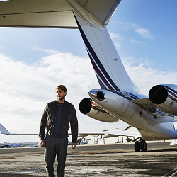 Esquire Private Jet Shoot