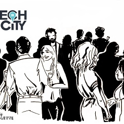 Tech City live sketching at #TechNation2022