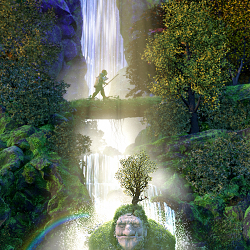 Sleeping Giant 3d Illustration