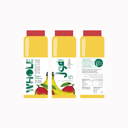 Whole Smoothie - Branding, illustration and Packaging.