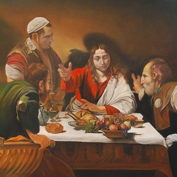 Copy of Master Painting: Caravaggio, Supper at Emmaus