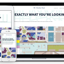 Interactive map for Harbor East