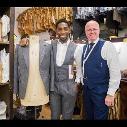 Tinie Tempah Tweed Suit