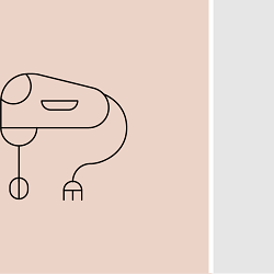 Office & Kitchen icon + ink motion