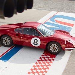HUGH JACKMANN AND A FERRARI DINO 246 FOR MONTBLANC TIMEWALKER CAMPAIGN