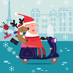 Greetings Card Christmas in Paris