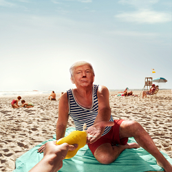 News on the beach