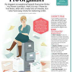 Clare Owen illustrates for Woman's Day Magazine