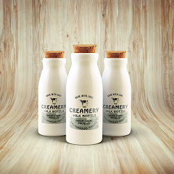 Ceramic Milk Bottle