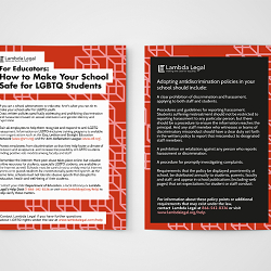 Design and layout for Lambda Legal