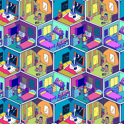 Alone in My Room - Magazine Illustrations