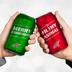 Mountain Dew Holiday Cans