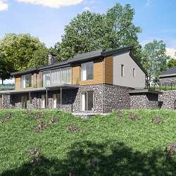 Contemporary flint house