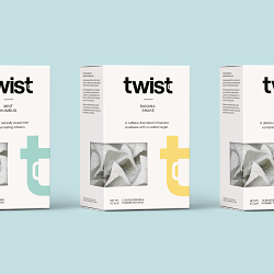 Branding and packaging for Twist Teas