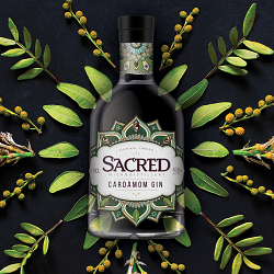 Hart & Jones invoke the mysteries of the Orient in the new design of Sacred’s Cardamom gin