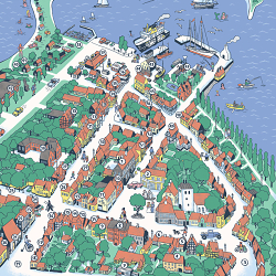 Ærøskøbing city map