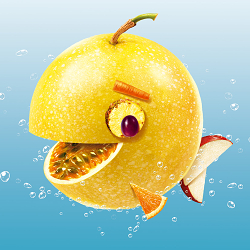 Coca-Cola Minute Maid Fruit Sea Creatures