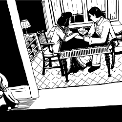 'Goodbye Maman' Book Illustrations