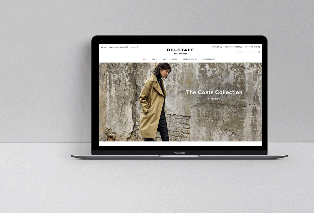 Belstaff E-commerce Website Redesign