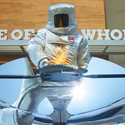 Sun flame-grilled whopper