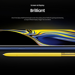 Samsung Galaxy Note9 Website