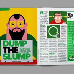 Advertorial illustrations for Volvic in Shortlist.