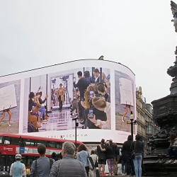 10th anniversary digital out of home campaign for Victoria Beckham