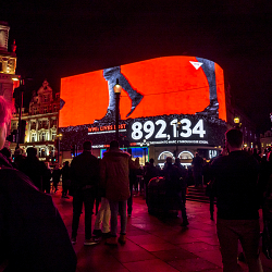 Piccadilly Lights Armistice Centenary Commemorative Screening