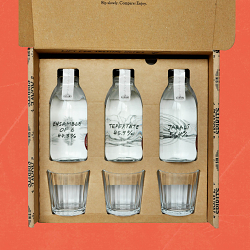 Rare agave tasting set packaging