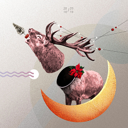 4 moods of festive period/ Collage