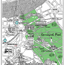 Greenwich London map