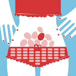 'All my eggs in one basket' illustration