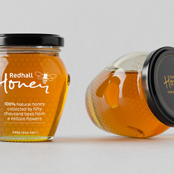 Redhall Honey - Packaging and brand identity design