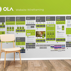 Ola Website Wireframes